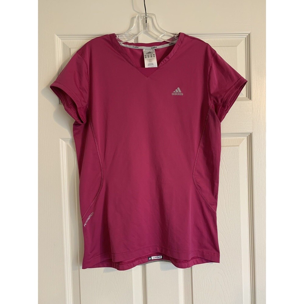 Adidas Formotion Climacool Short Sleeve Athletic Shirt Women's pink sz Large